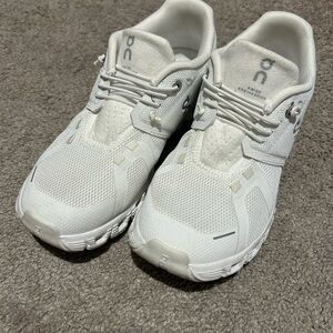 On Cloud white sneakers